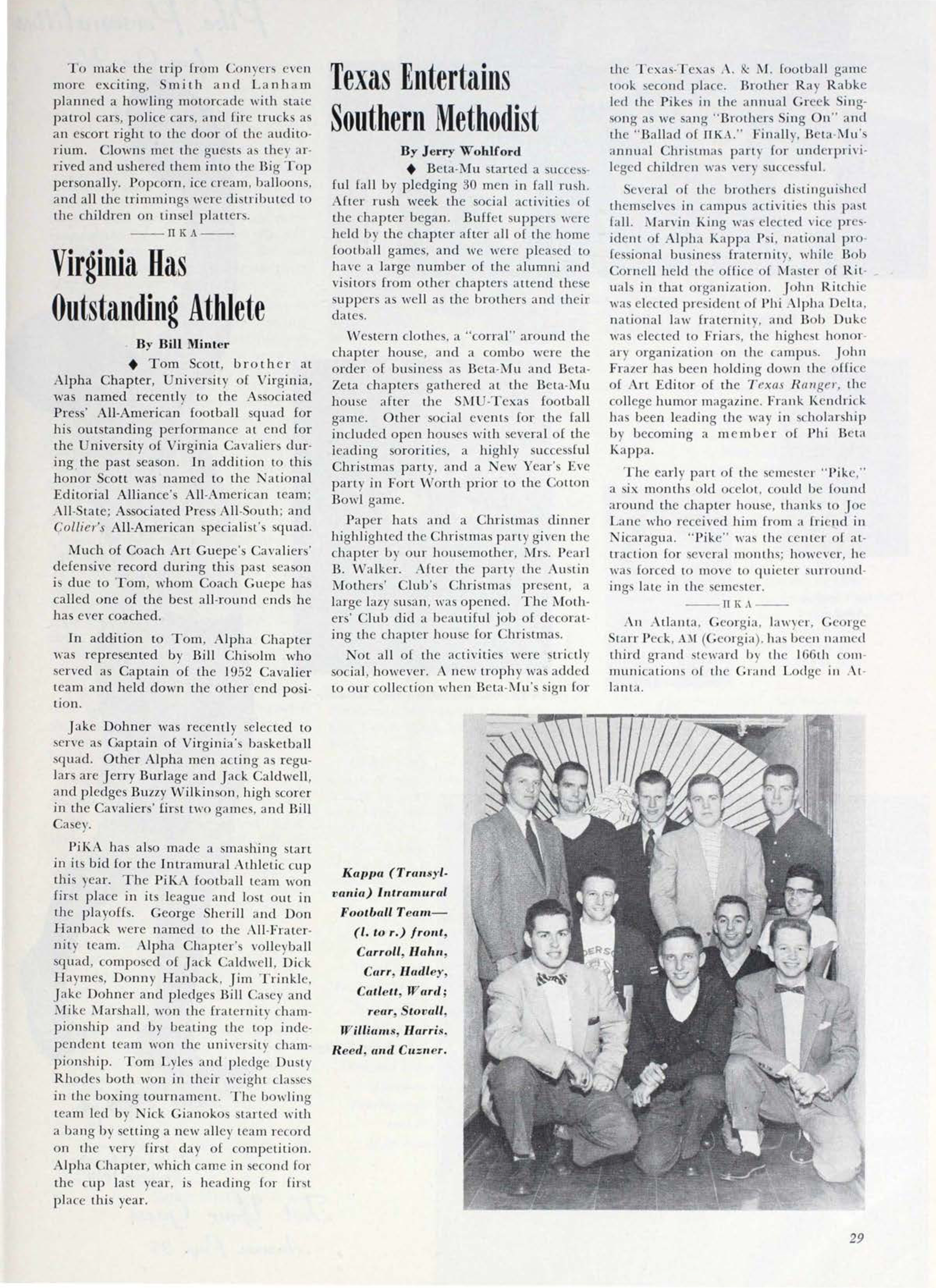 Texas Entertains Southern Methodist